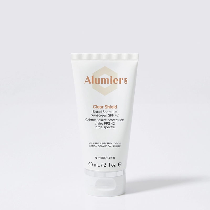 Squeeze Tube of AlumierMD Clear Shield Broad Spectrum Sunscreen 60mL IVONNE