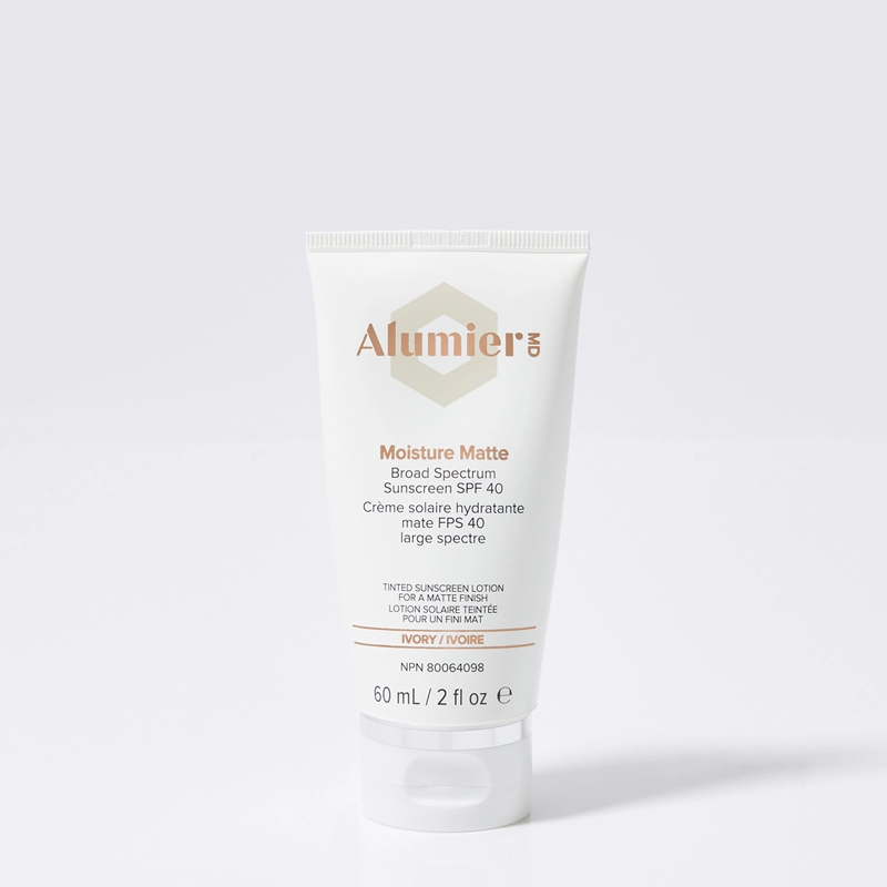 Squeeze Tube of AlumierMD Moisture Matte Ivory 60mL at IVONNE