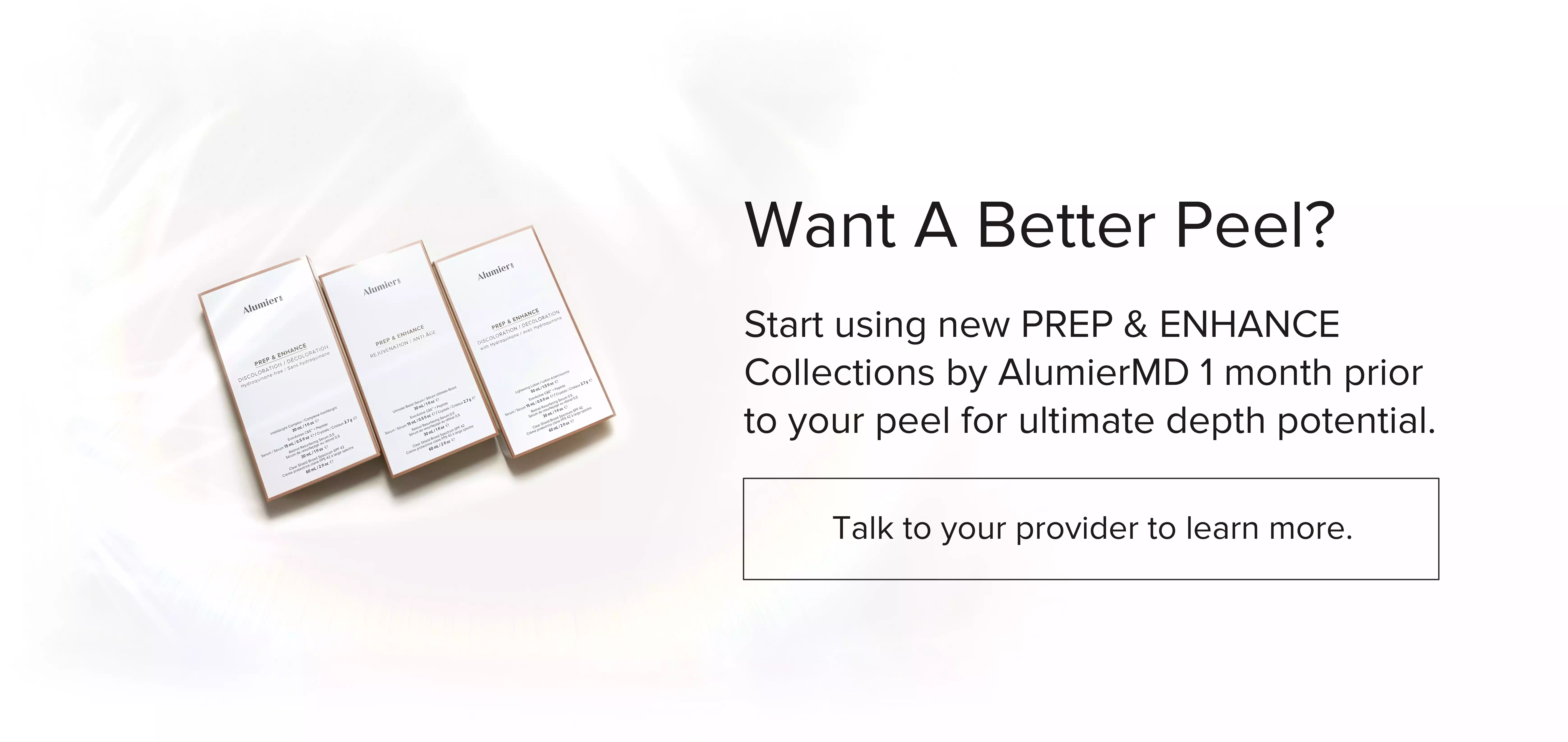 AlumierMD Prep and Enhance Kits Banner